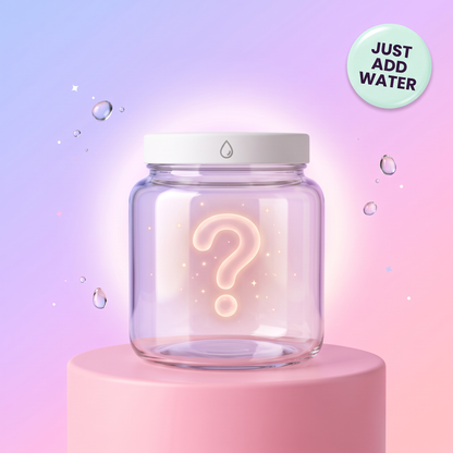 Splash Pals jar with a glowing question mark – who's inside?